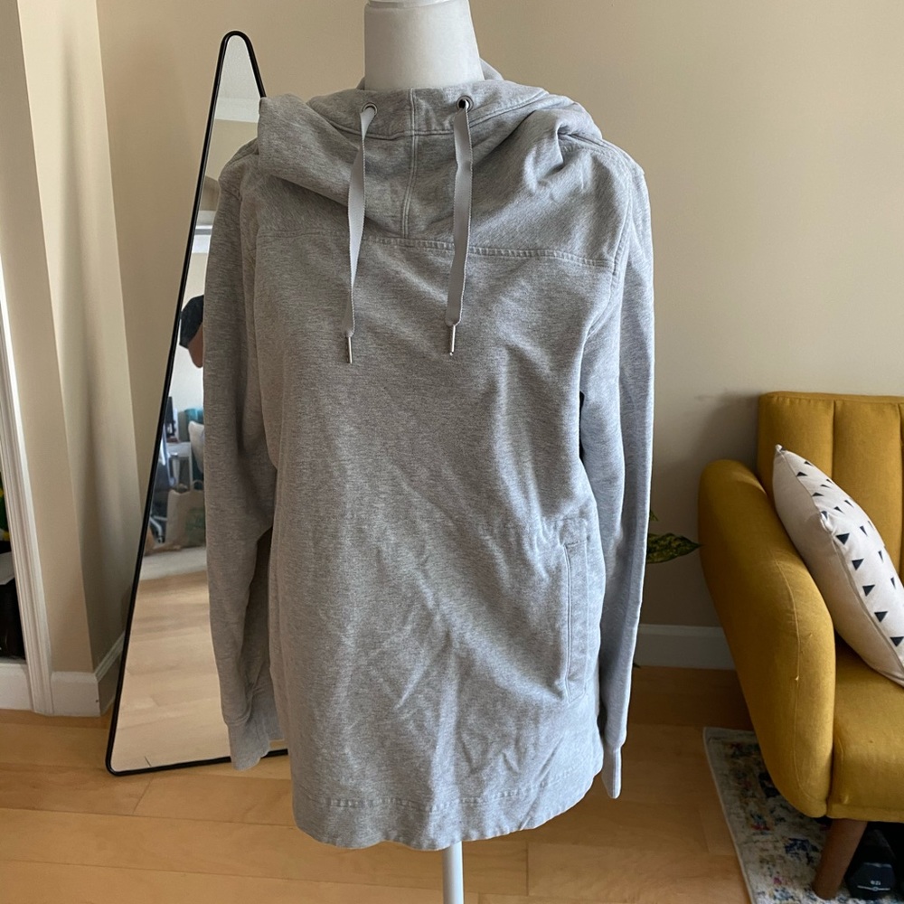 Lululemon Gray Drawstring Sweatshirt